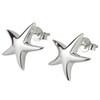 925 Solid Sterling Silver Starfish 16mm Post Stud Earrings –