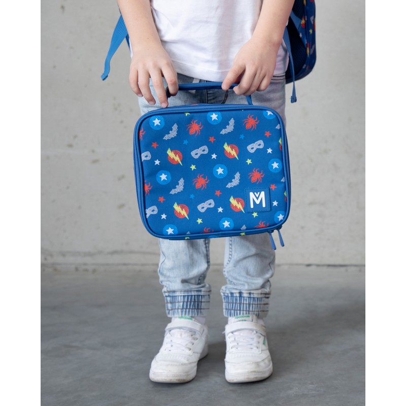 MontiiCo Medium Insulated Lunch Bag - Superhero