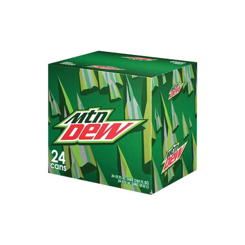 Mountain Dew, 12-Ounce Cans (Pack of 24)