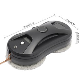 Window Cleaning Robot, Automatic Water Spray Window Washer Robot 2800Pa Strong Suction Smart Window Cleaner, Remote Control Window Washer Robot for Windows, Tiles, Glass Door (Black)