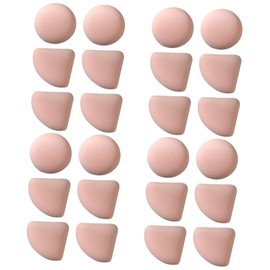 Baluue 4sets Makeup Powder Dual-use Wet Dry Supple Compact Lady Makeup Accessories 6pcs*4