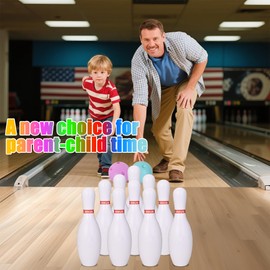Zloveleexr Bowling Set for Kids and Adults, Bowling Balls & Pins for Outdoor and Indoor Fit Christmas Birthday Carnival Party Games, Kids Education Motor Skills Outdoor Toys