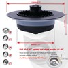 3 in 1 Kitchen Sink Drain Strainer, Universal Sink Drain