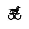 Dachshund Metal 2 Hook Key Chain Holder Hanger