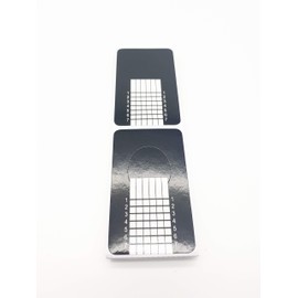 MHD Nail Form Acrylic Art Gel Extension Professional Nail Forms Tip Sculpting Guide (50, BLACK)