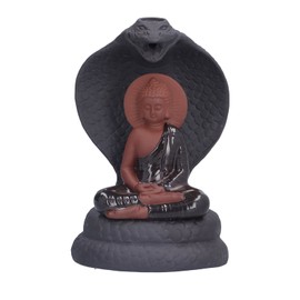 Buddha Incense Burner Handicraft Aromatherapy Backflow Incense Holder Ornament for Home Office Meditation