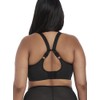 ELOMI Women's Charley Deep Cut Stretch Lace Underwired Plunge Bra,