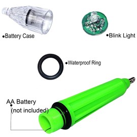 Underwater Fishing Light 5pcs Deep Drop LED Fishing Light Waterproof Flashing Night Attractive Light Bait Lure Lamp Tools 4.7inch 6.7inch