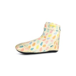 Duukies Girls' UV Beach Socks Paint Yellow Orange Multicoloured - Multicolour - 22/23 EU