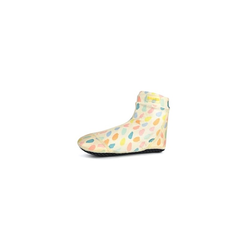 Duukies Girls' UV Beach Socks Paint Yellow Orange Multicoloured -