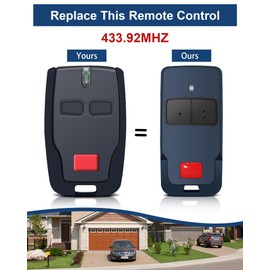 433 MHz Remote Control Transmitter for Mitto Cool C2 C4, Mitto 2 | Mitto 4 | Mitto 2A | Mitto 4A, Mitto B RCB 02/04, TRC1, TRC2, TRC3, Rolling Code, 2 Channels Remote Control (2 Pieces)