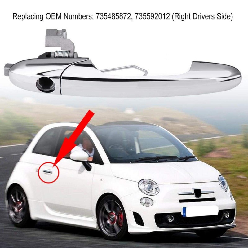 EBTOOLS Genuine Fiat 500 2013 Drivers Door Handle - Right-Hand