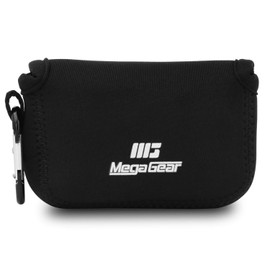 MegaGear ''Ultra Light'' Neoprene Camera Case Bag with Carabiner for Olympus TG-4, Sony DSC-RX100 IV Digital Camera (Black)