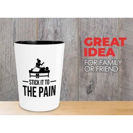 Accupunturist Shot Glass 1.5oz - Stick it to - Physiotherapist Physical Gift Occupational Assistant