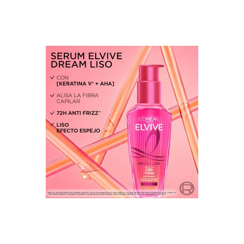 L'Oréal Paris Elvive Dream Liso, Sérum Capilar con Keratina, 100