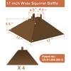 Khordin Metal Squirrel Baffle for 4x4 Post, Outside Wooden Pole