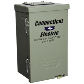 Connecticut Electric Parallax Power Supply (CESMPSC13-HR) 30 Amp Power Outlet Box with Breaker, Grey