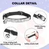 BINGPET Adjustable Cat Collar Soft Velvet Safe Collars Bling Diamante
