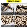 Hobbspring 3pcs 3 Ring Binder Pouch 25x18cm Leopard Print Pencil