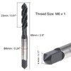 TA-VIGOR M6 x 1mm Spiral Flute Thread Tap, Metric Machine
