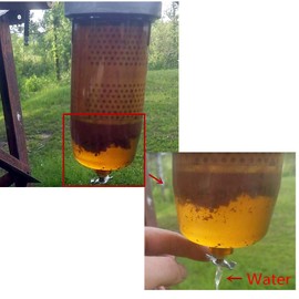 iFJF 496 Fuel Tank Filter Assembly Replacement for Gasoline and Diesel Water Separate 30 Micron Max 25gpm 150psi with Zinc 1" NPT Top Cap Replaces B10-AL