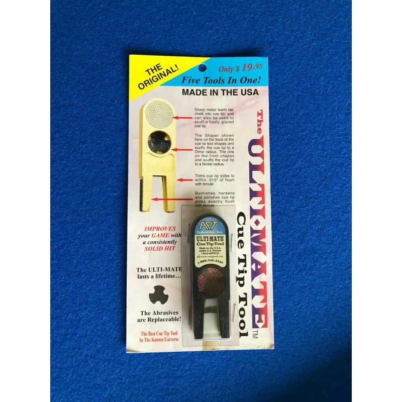 Ultimate THIS IS THE ORIGINAL… Ulti-mate Cue Tip Tool, Charcoal,