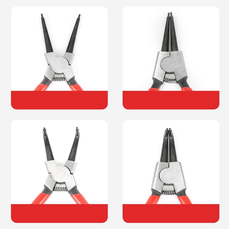 Ronyme 4Pcs 7 Inch Snap Ring Pliers Set Versatile Internal