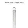 sourcing map Fully Threaded Rod M5 x 170mm 0.8mm Thread