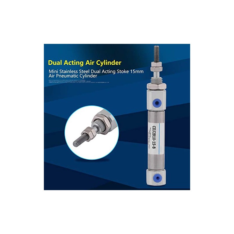 Max. 1 Mpa double-acting stroke 15 mm / 0.6 inch