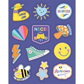 Carson Dellosa We Stick Together 72 Motivational Stickers for Kids, 6 Sheets of Retro Incentives With Positive Affirmations for Planner, Kid Crafts, Reward Chart, School Supplies, Classroom Must Haves