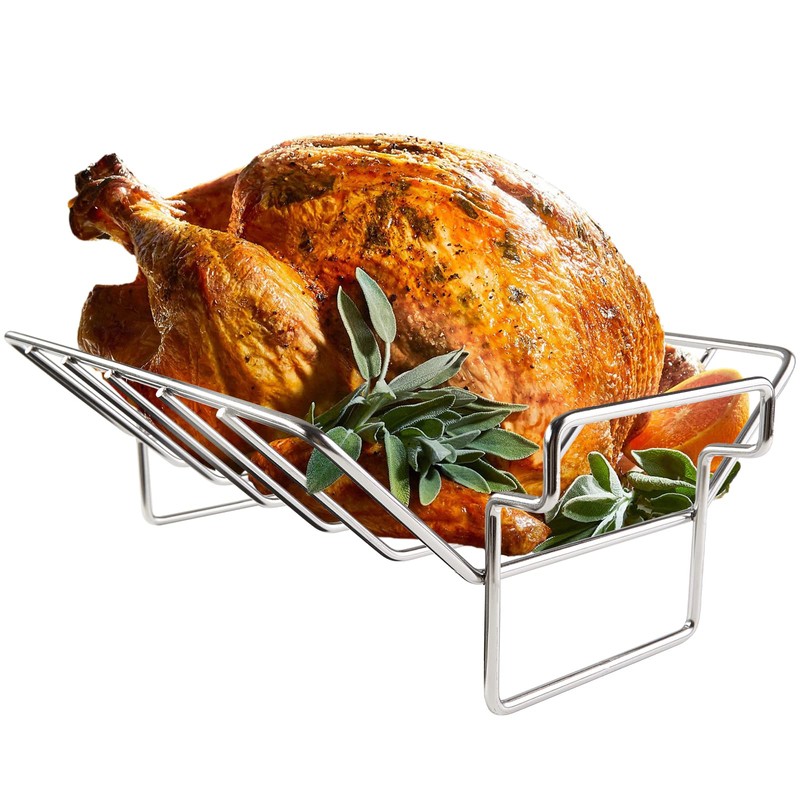 Rib and Roast Rack for Big Green Egg, Turkey Roasting