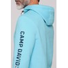 Camp David Men's Hoodie with Rubber Artwork, Summer Aqua, 4XL