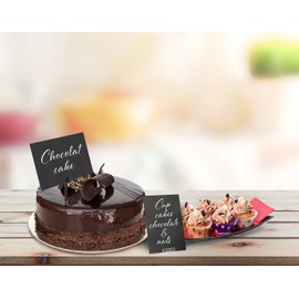 American Metalcraft TAGA6WT Chalk Card, Mini, Black, Small