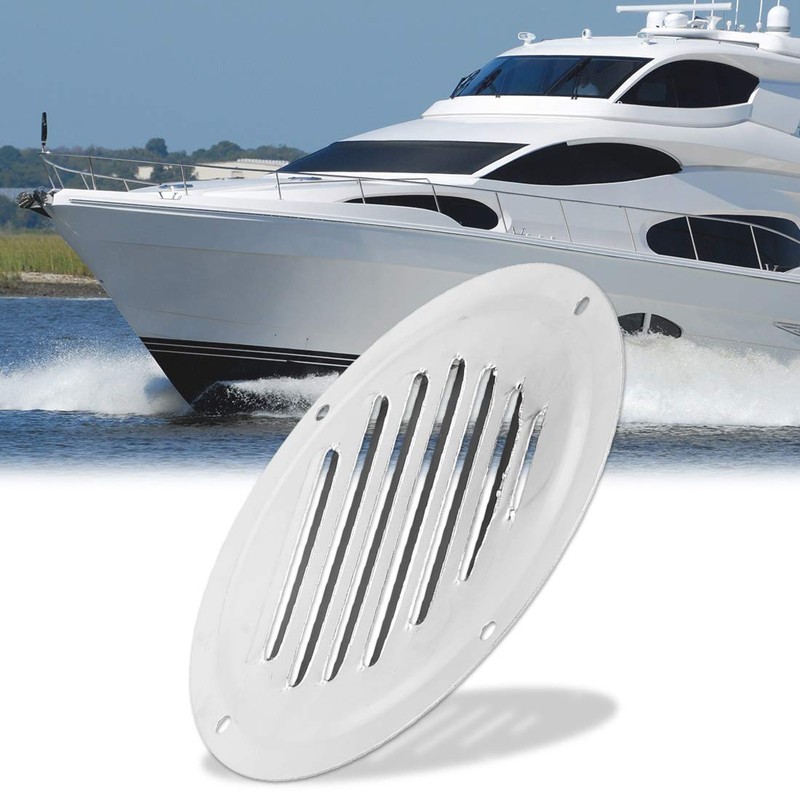 X AUTOHAUX 5 Inch Round Marine Boat Louvered Ventilation Vent