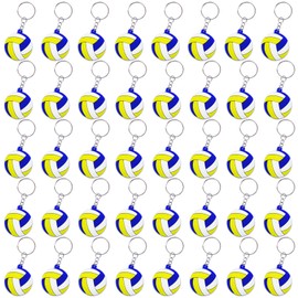 CiciBear 40 Pack Volleyball Keychains Party Decoration for Volleyball Sports Game Prize, Sports Baby Shower, Kids Birthday, School Rewards