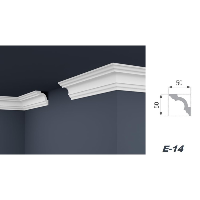 MARBET DESIGN Stucco Moulding Moulding XPS Polystyrene White - Ceiling