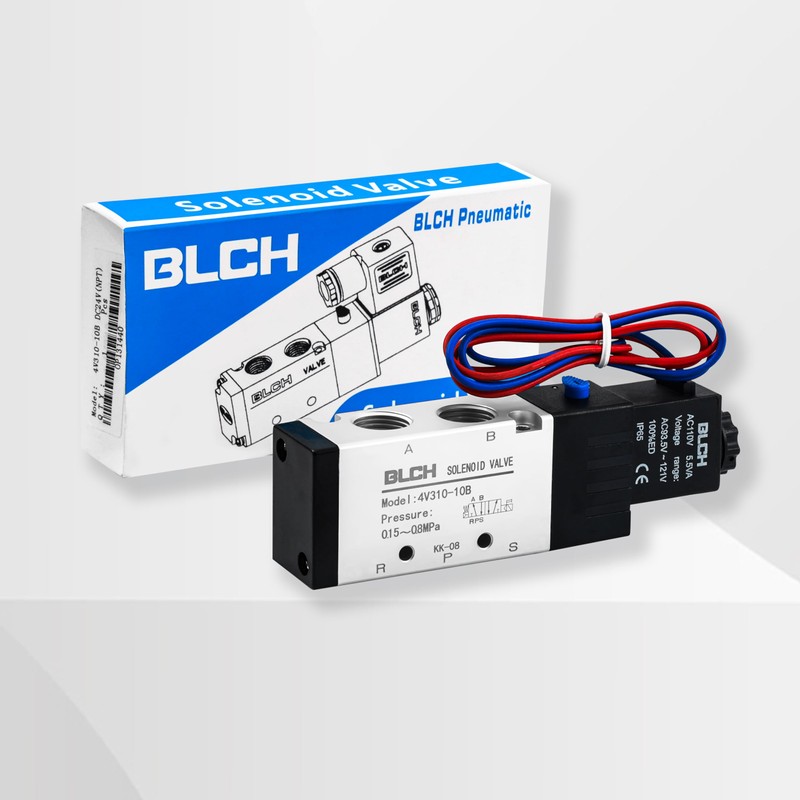 BLCH PNEUMATIC Solenoid Valve 4V110-06 DC24V Single Coil Pilot-Operated Electric