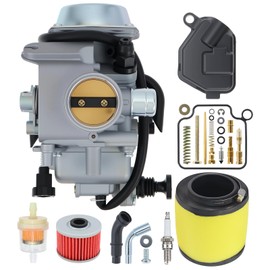 16100-HM5-671 Carburetor for Honda Four Trax 250 300 TRX250 TRX300 Rancher 350 TRX350 Foreman 400 450 TRX400 TRX450, Replace for 16100-HM5-730 16100-HM5-850 with Oil Filter