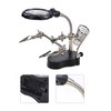 Magnifying Glass Soldering Station LED Lamp Magnifier with Auxiliary Clips