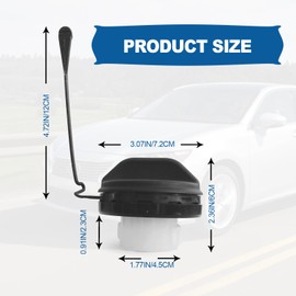 Tapa de llenado del depósito de combustible y tapa de gas, compatible con 4Runner, Avalon, Camry, Corolla, Highlander, Matrix, Sequoia, Sienna, Solara, Tacoma, Tundra, GX470, ES330, ES300, Reemplazo# 77300-33070