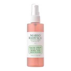 Mario Badescu Espray facial con aloe, hierbas y agua de rosas para todo tipo de piel, bruma facial que hidrata, rejuvenece y aclara