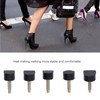 120Pcs High Heel Tip Caps TPU Polyurethane Iron Shoes Repairing
