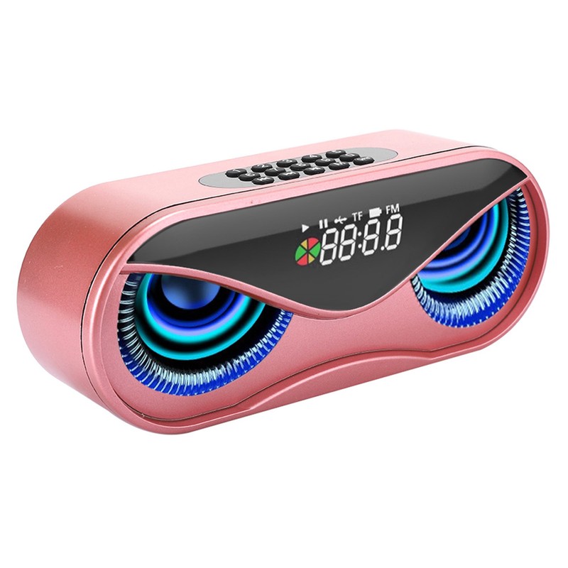 ABS Multifunction Alarm Clock Bluetooth Speaker Voice Prompt Call Function