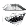 Pack of 2 Charcoal Baskets, High Temperature, Corrosion Resistance, Direct