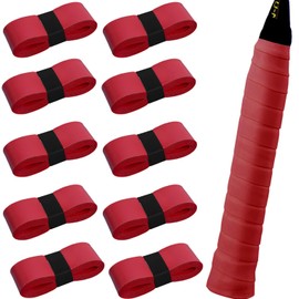 fogman Griptape Tennis Badminton Tennis Racquet Golf Baseball 10 Pack (Red)