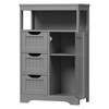 Segawe Bathroom Floor Cabinet Side Storage Organizer with 3 Drawers