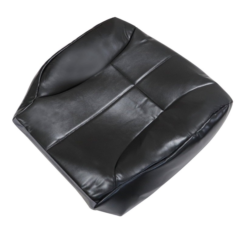 NLQR Replacement Driver Bottom Seat Cover Microfiber Leather Dark Gray