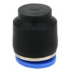 50PCs Air Pipe Plug Pneumatic Cap Plastic Brass Quick Insert