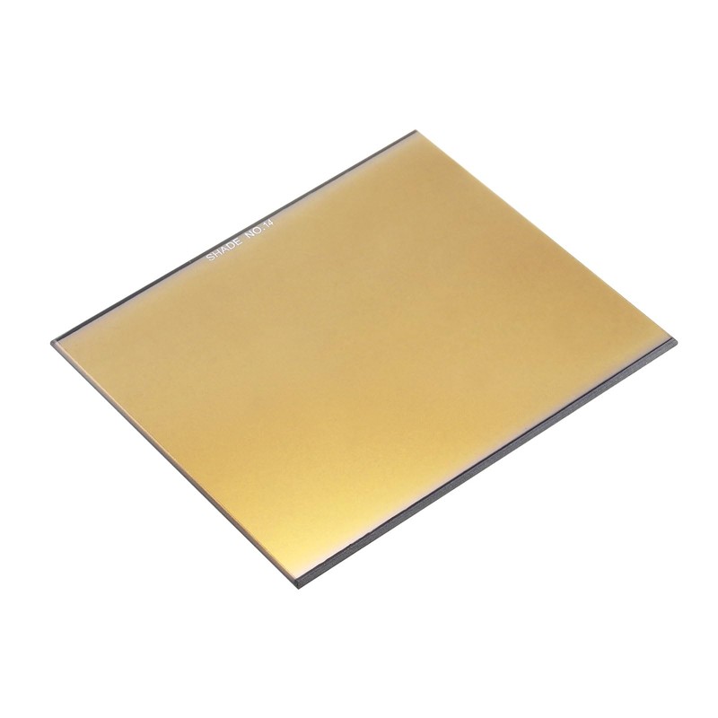 sourcing map Welding Lens 5.24" x 4.5" Shade 14 Glass