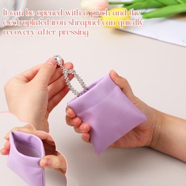 Locmeo 50 Pcs PU Leather Jewelry Pouch Travel Bag Gift Bags Pocket Cosmetic Bag Portable Jewelry Organizer (Multicolor)